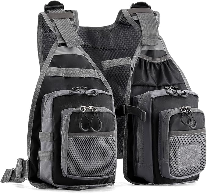 Fishing Vest for Outdoor Use Suitable for Perch and Trout Stream Fishing, Lightweight Equipment for Men and Women