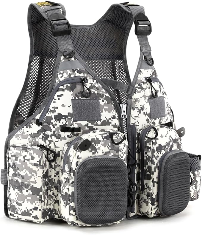 Adult fishing vest, adjustable size, suitable for both men and women
