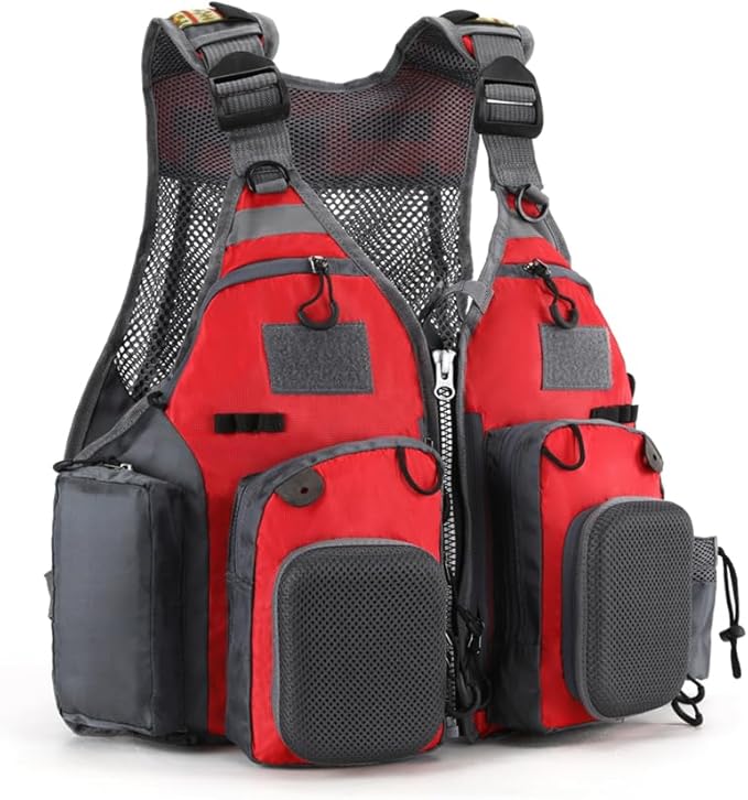 Adult fishing vest, adjustable size, suitable for both men and women