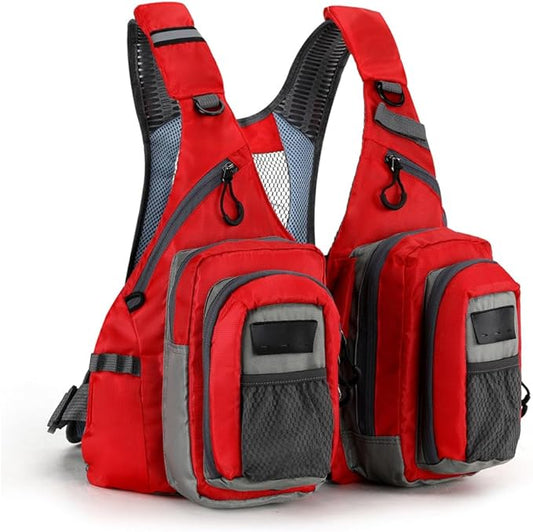 Fishing vest Fly fishing Luya Stream Fishing multi-pocket sizes are adjustable for both men and women