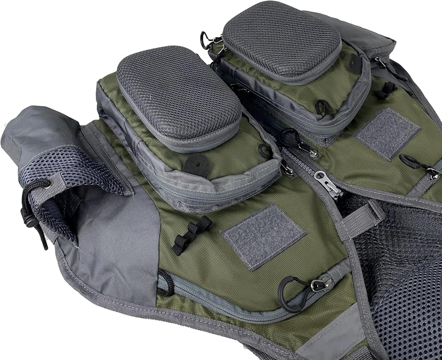 Adult fishing vest, adjustable size, suitable for both men and women
