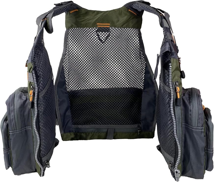 Fishing vest, breathable, multiple adjustable pockets, suitable for both men and women