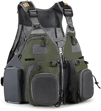 Adult fishing vest, adjustable size, suitable for both men and women