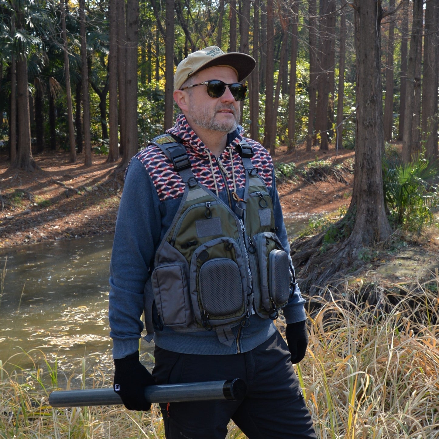 Fishing vest Fly fishing Luya Stream Fishing multi-pocket sizes are adjustable for both men and women