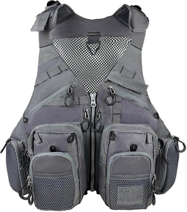 Fishing vest, breathable, multiple adjustable pockets, suitable for both men and women