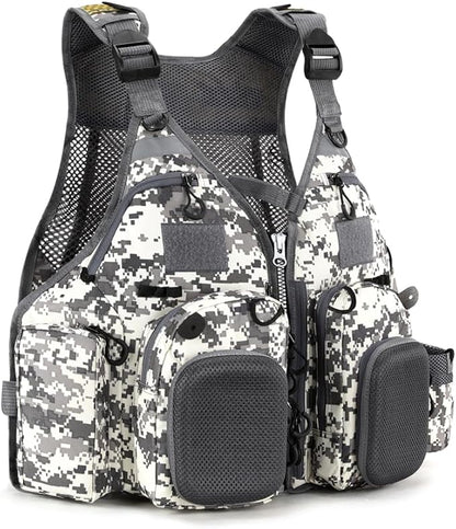 Adult fishing vest, adjustable size, suitable for both men and women