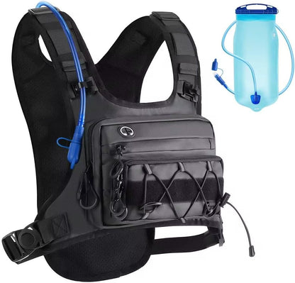 Running Vest 2L Water Bag is Suitable for Cycling, Mountain Reflective,Lightweight Breathable,Equipped Adjustable Shoulder Strap Phone Pocket for Men's and Women's Cross-Country Running