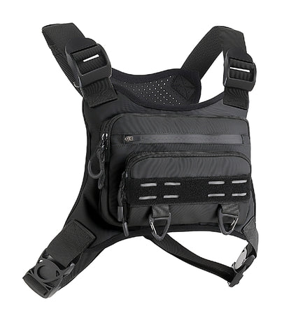 Breathable Chest Bag with Phone Pocket & Night Safety Strips—Ideal for Snowboarding, Cycling, Running, and Streetwear Style.