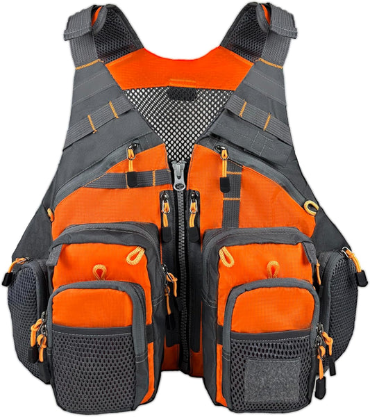 Fishing vest, breathable, multiple adjustable pockets, suitable for both men and women