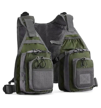 Fishing Vest for Outdoor Use Suitable for Perch and Trout Stream Fishing, Lightweight Equipment for Men and Women