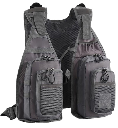 Fishing Vest for Outdoor Use Suitable for Perch and Trout Stream Fishing, Lightweight Equipment for Men and Women