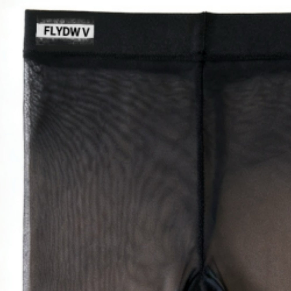 Women’s Sheer Pantyhose Tights, High Waist Transparent Nylon Stockings with Reinforced Toe, Everyday Hosiery (Black)