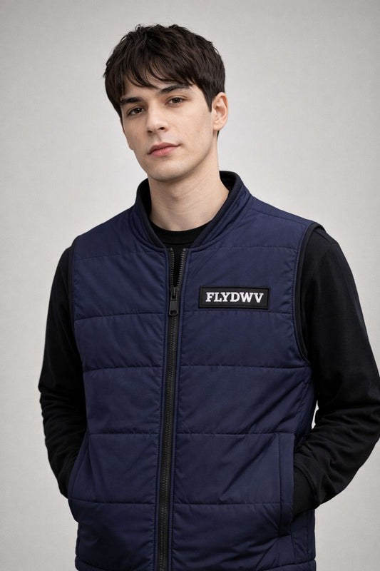 Women's Vest, Lightweight and Warm Sleeveless Jacket, Full-Zip Stand Collar, Side Pockets, Quilted Winter Vest, Suitable for Layering, Black