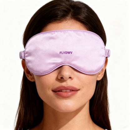 Sleep Mask for Women, Soft Light-Blocking Sleeping Eye Mask with Gentle Elastic Strap, Smooth Comfortable Eye Cover for Travel, Naps, Home & Night Use, Lavender
