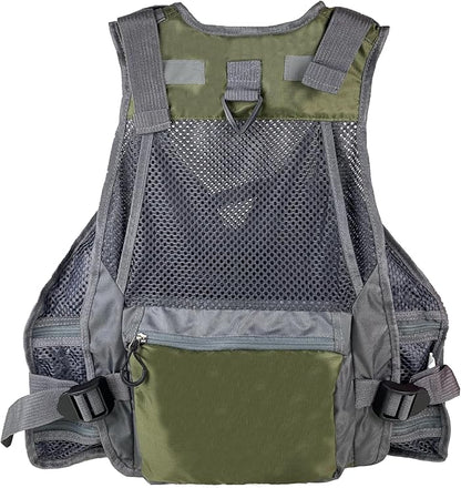 Adult fishing vest, adjustable size, suitable for both men and women