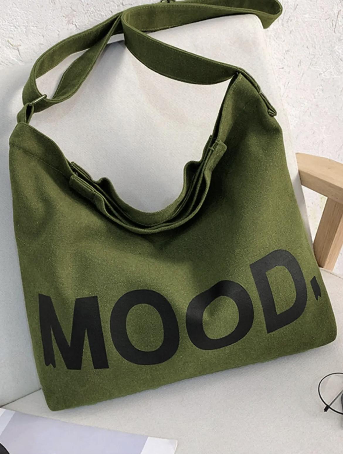 1 Piece Women's Casual Simple Style Letters Print Tote Bag, Large Capacity Canvas Shoulder Bag with Adjustable Strap Design for Women & Girls, Fashionable Tote Bag for Daily Use